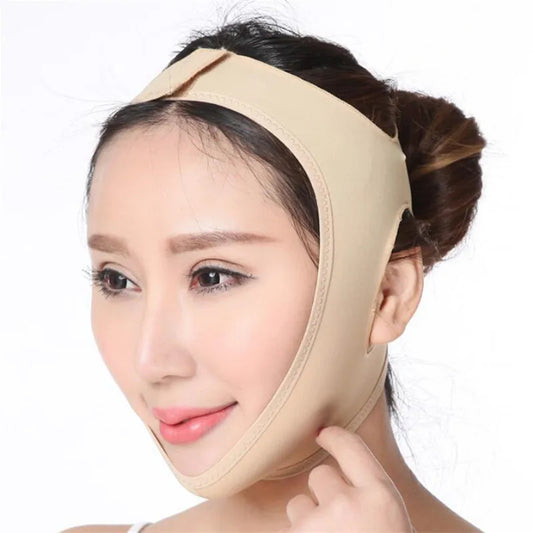 Pak Blue 47® Silicone V Line Face Lifting Mask | Chin, Cheek & Neck Slimming Band